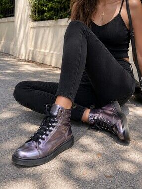 Dr. Martens Mix Metallic Boots Size 7